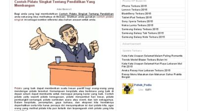 Pidato pendek tentang pendidikan