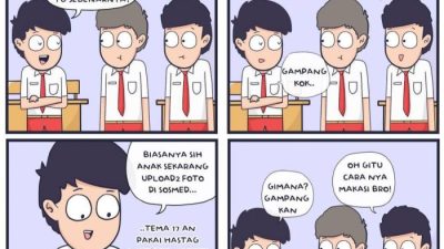 Gambar komik pendidikan sekolah