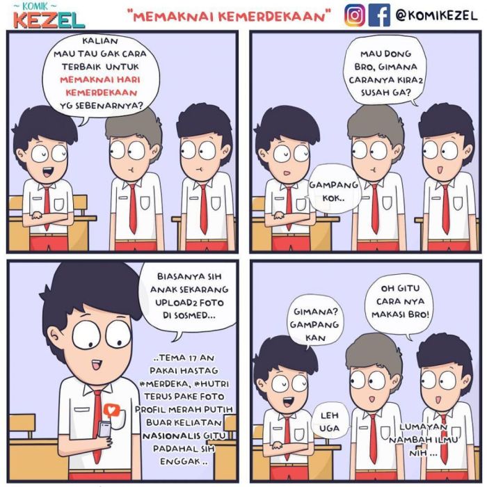 Gambar komik pendidikan sekolah