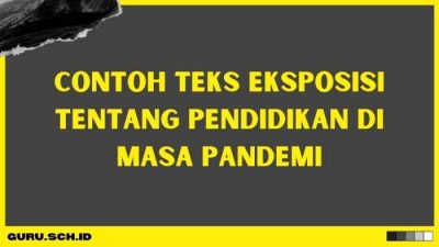 Contoh teks eksposisi tentang pendidikan