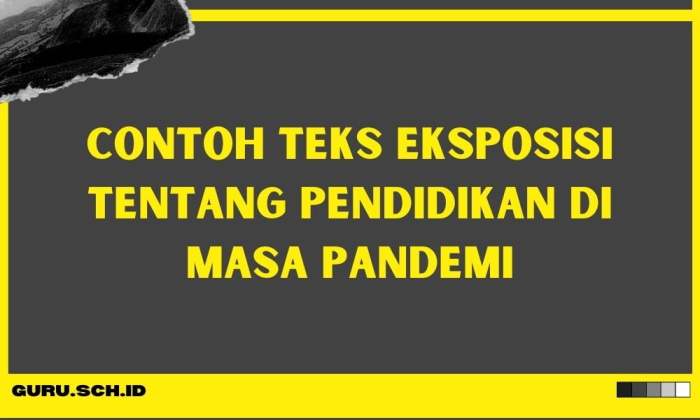 Contoh teks eksposisi tentang pendidikan