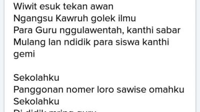 Geguritan bahasa jawa tema pendidikan