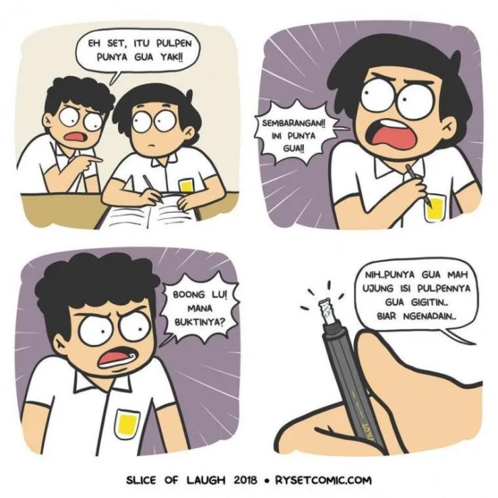 Komik anekdot sindiran pendidikan