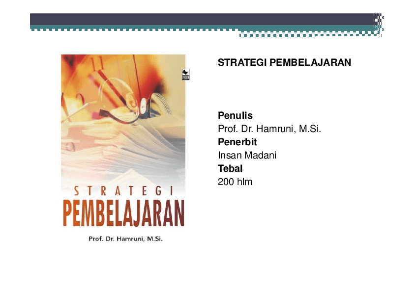 Strategi pembelajaran ekspositori pdf
