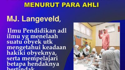 Pendidikan menurut para ahli