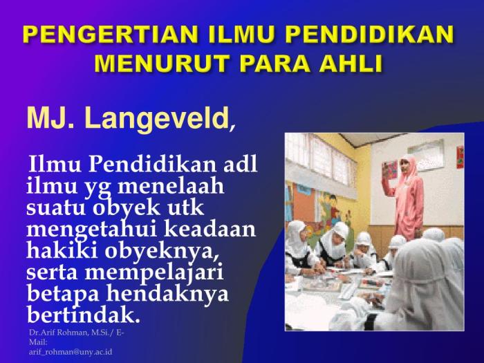 Pendidikan menurut para ahli