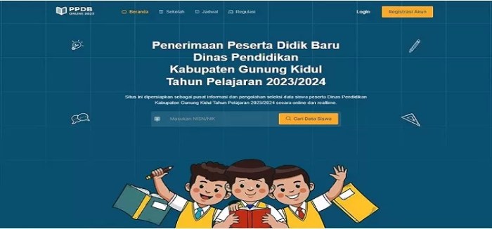Ppdb pendidikan gunungkidulkab go id