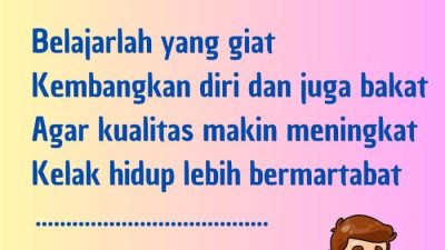 Puisi tentang pendidikan 4 bait