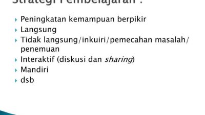 Pembelajaran strategi