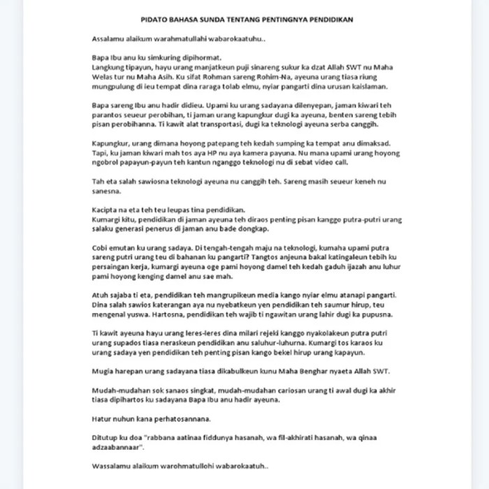 Teks pidato tentang pendidikan