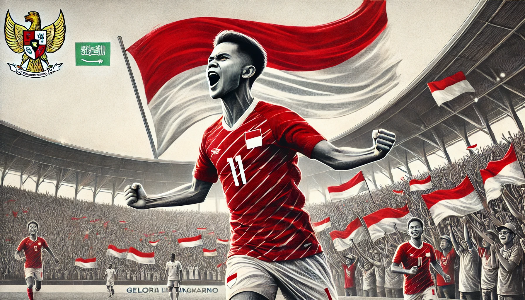 Marselino Ferdinan celebrating